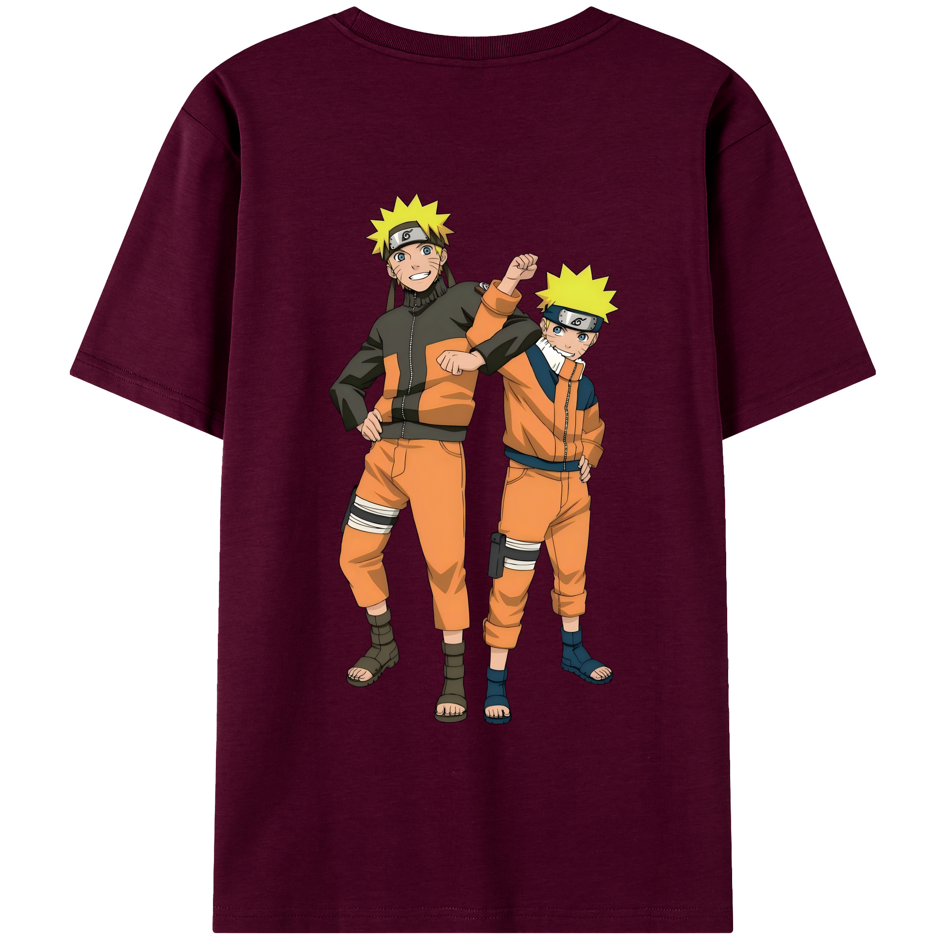 （画像用） NARUTO -ナルト- うずまき ナルト Uzumaki Naruto レディース半袖Tシャツ(バックプリント)